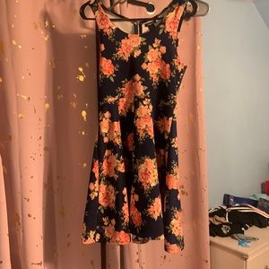 Cute navy and floral dress formal! rue21 dress!!